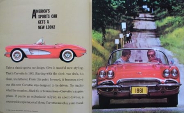 Chevrolet Corvette Modelprogram 1961 Carbrochure (9402)